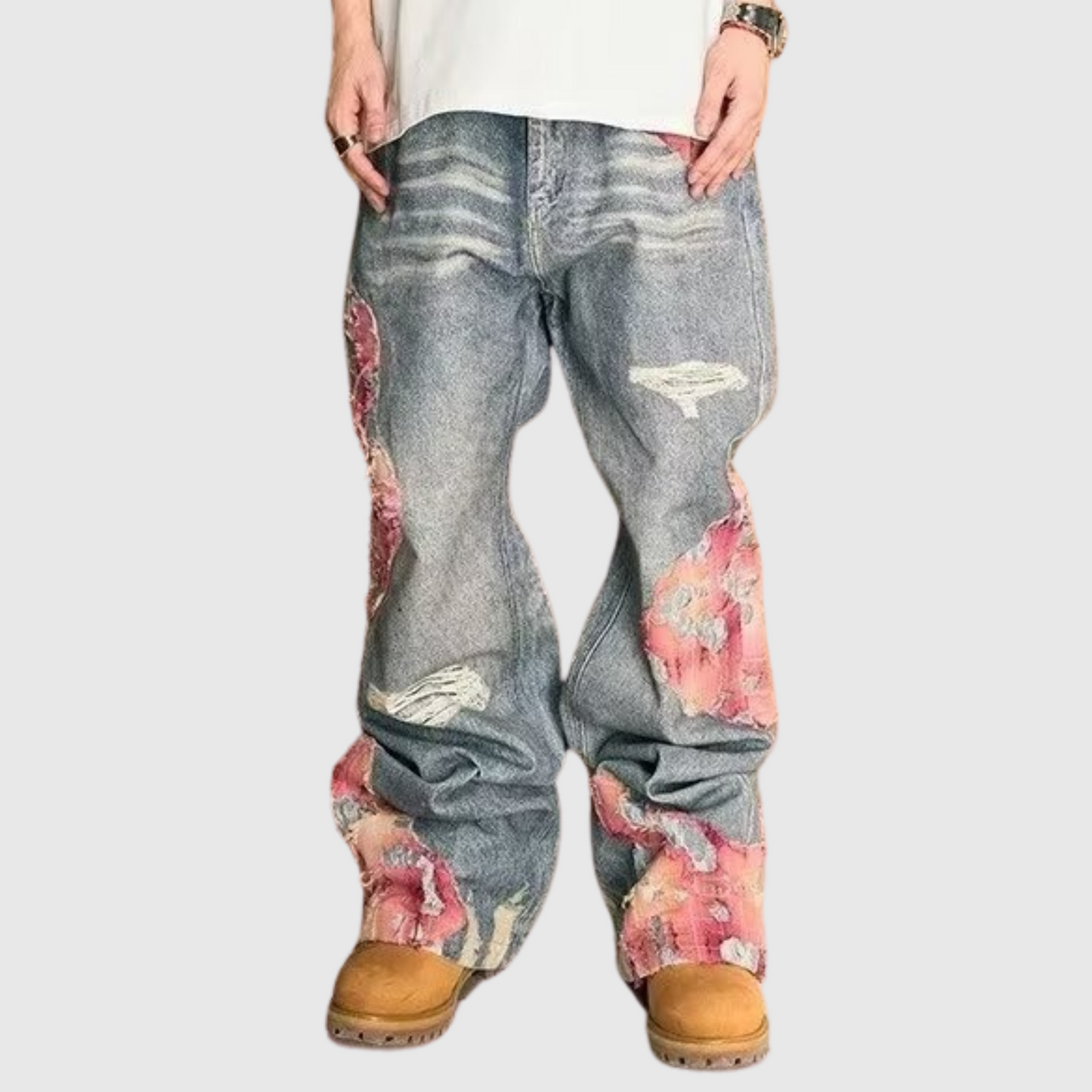 CHERRY TREE BAGGY DENIM