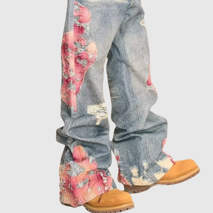 CHERRY TREE BAGGY DENIM